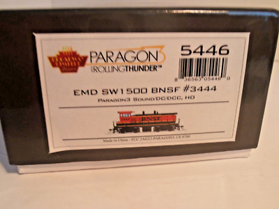 BLI 5446 HO SW1500 Locomotive Paragon 3 with Rolling Thunder Sound BNSF #3444