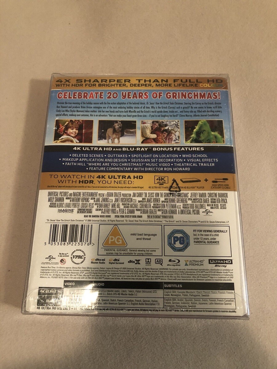 その他 A [CD] ✓ How The Grinch Stole Christmas Steelbook [4K UHD, Blu-ray
