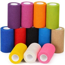 Self Adhesive Bandage Wrap 4 in x 5 Yds Vet Wrap for Horses Elastic Bandage f...
