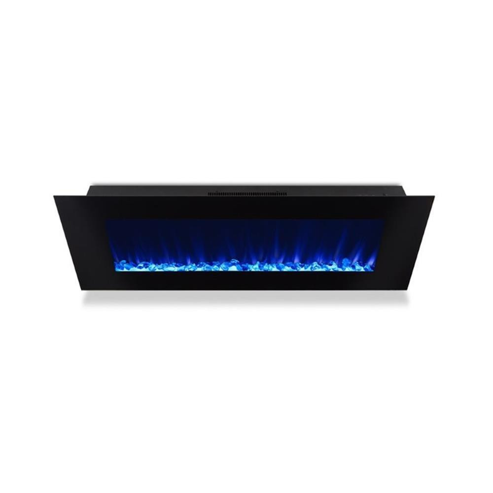 Real Flame DiNatale Wall Mounted Electric Fireplace in Black