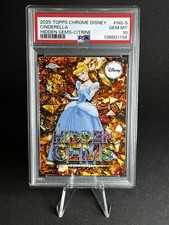 2025 Topps Chrome Disney Cinderella Hidden Gems Citrine /10.  PSA 10.  POP 1. 