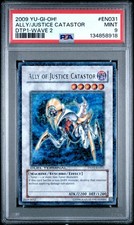 2008-09 YU-GI-OH! DUEL TERMINAL PREV WAVE 2 ALLY OF JUSTICE CATASTOR PSA 9
