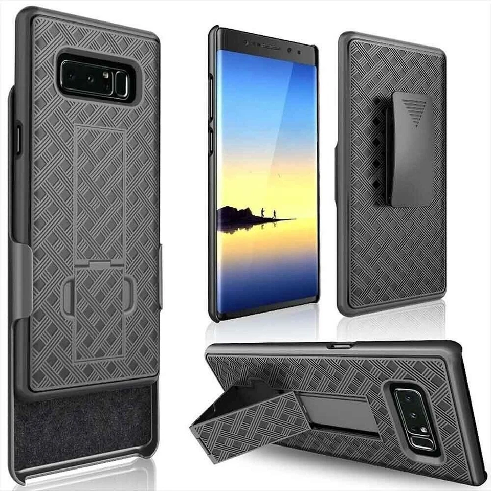Funda de teléfono con diseño de funda de soporte para Samsung Galaxy Note 8, impresión transparente Foto 4 de 4