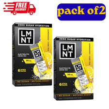 2 packs LMNT Zero Sugar Electrolyte Drink Mix - Lemonade Iced Tea - 6ct
