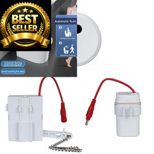 Automatic Toilet Flusher Kit, Touchless Motion 3.5 x 1.7 x inches, White