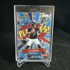 CJ STROUD 2023 WILD CARD ALUMINATION COMIX  40 /50 ROOKIE TEXANS HOUSTON PLAYOFF