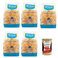 De Cecco Le Specialità Conchiglioni Rigati N.126, Pasta Nudeln 5X500G+Polpa 400G