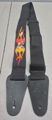 #ad Grovar Allman Simpson#x27;s Guitar Strap Homer Simpson Flame $19.99