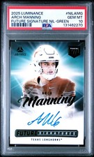 2025 Panini Luminance - Future Signatures Nil Arch Manning #NIL-AMG Green