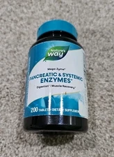 Nature's Way Mega-Zyme, Pancreatic & Systemic Enzymes Supplement *LARGER 200 Tab