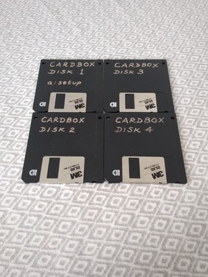 VINTAGE CARDBOX Buchhalter Software auf AT&T 3,5'' IBM formatierten Disketten