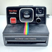 Polaroid Time-Zero One Step Rainbow Striped VINTAGE Polaroid Land Camera