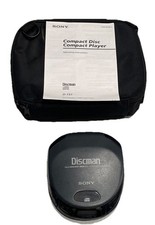 Sony Discman D-151 Digital Mega Bass Portable Compact CD Player Manual Bag Works