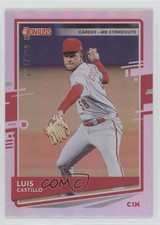 2020 Panini Donruss Career Stat Line 24/489 Luis Castillo #136 0mm9