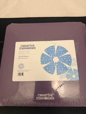 Creative Memories Eggplant Dark Purple 8x8 Strap-Hinge Album Coverset