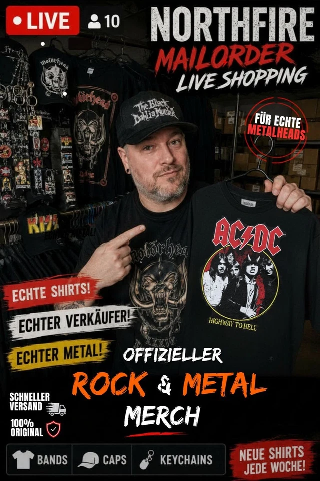 #4 🤘 WÜNSCH DIR DEINE BAND! Metal Merch live aus dem Lager 🔥