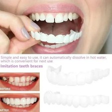 Snap on Teeth Veneers Dentures for Men and Women Cover the Teeth Instant Confide