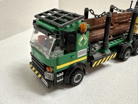 LEGO CITY: Logging Truck (60059) With Minifigures & Chainsaw | Almost Complete