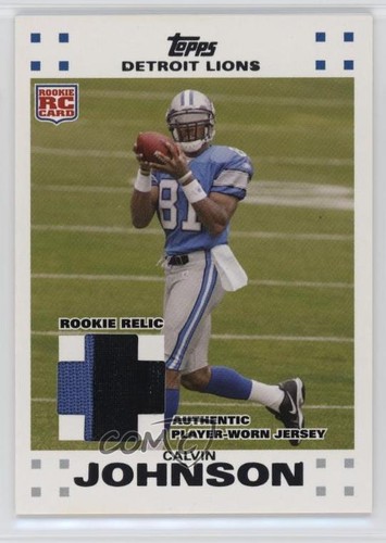 Calvin Johnson #2 2007 Topps Exclusive Rookies card