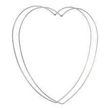 2Pcs Dream Catcher Rings Heart Shape Macrame Wreath Floral Ring Hoop Silver