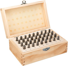 Letter and Number Stamp Set 36Pcs 40Cr Alloy Steel Metal Stamp Number Letter P