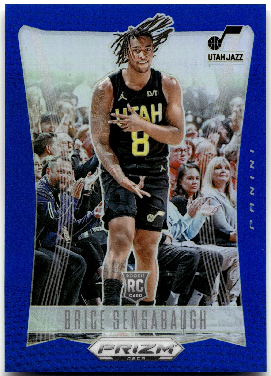 2023-24 Panini Prizm Deca #131 Brice Sensabaugh Prizms Blue #118/149 RC