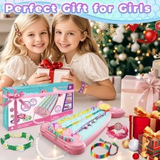 Friendship Bracelet Making Kit DIY Art Craft 6-12 Year Girl Birthday Gift Pink