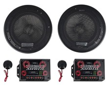 Pair Sundown Audio SA-6.5CS v.3 6.5" 125w Car Audio Component Speakers+Tweeters