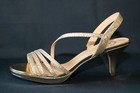 I. MILLER Womens Gold Nalda Platino Rhinestone Heel Shoes Sz 8.5M - NEW IN BOX — photo 6