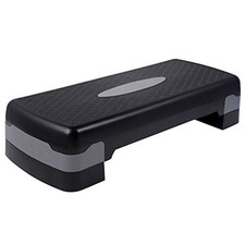 27" Adjustable Exercise Equipment Step Platform For Sports & Fitness (black &...