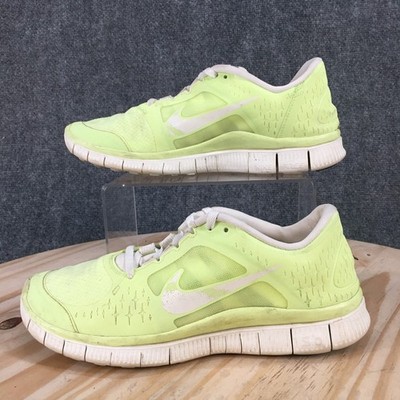 Nike Shoes Womens 8.5 Free Run 3 Volt Green Running Lace Up Sneakers 535857-300