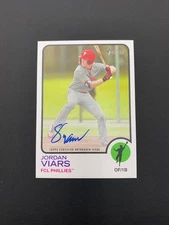 2022 Topps Heritage Minor League Edition Real One Jordan Viars #ROA-JVR Auto z7d