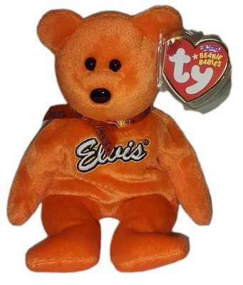 Ty Beanie Baby COCO PRESLEY Orange Elvis Presley Bear (Walgreens Exclusive)  MWMT