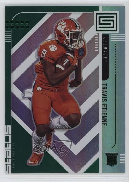 2021 Panini Chronicles Draft Picks Status Green Travis Etienne Jr Rookie RC 0y6s