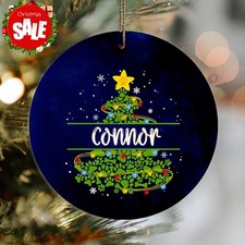Personalized Paw Dog Christmas Tree Ornament, Dog Christmas Tree, Christmas H...
