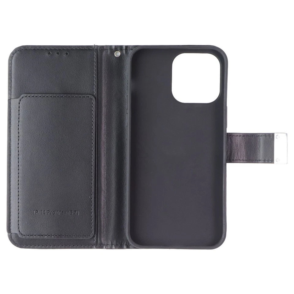 MyBat MyJacket Flip Cover Wallet for Apple iPhone 14 Pro Max - Black - Image 3 of 3