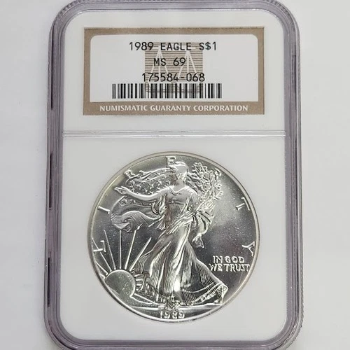 1989 Silver Eagle NGC MS69