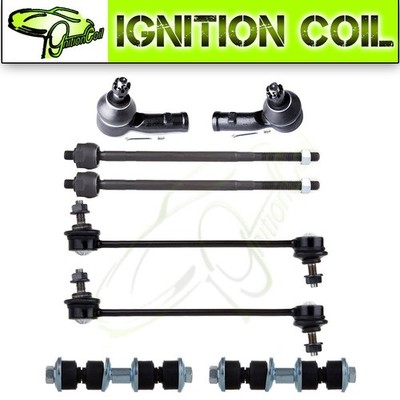 8pcs Suspension Front/Rear Sway Bar Tie Rod End Kit for 2000-2006 Ford Focus