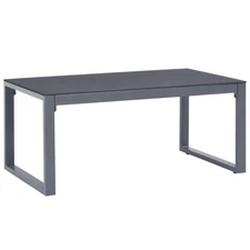  Coffee Table Silver Powder-coated aluminum and glass Medium