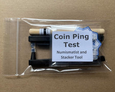 The Pocket Pinger + Stack Stick, Coin Ping Test (Black, 1 Pack) + Stackertool...