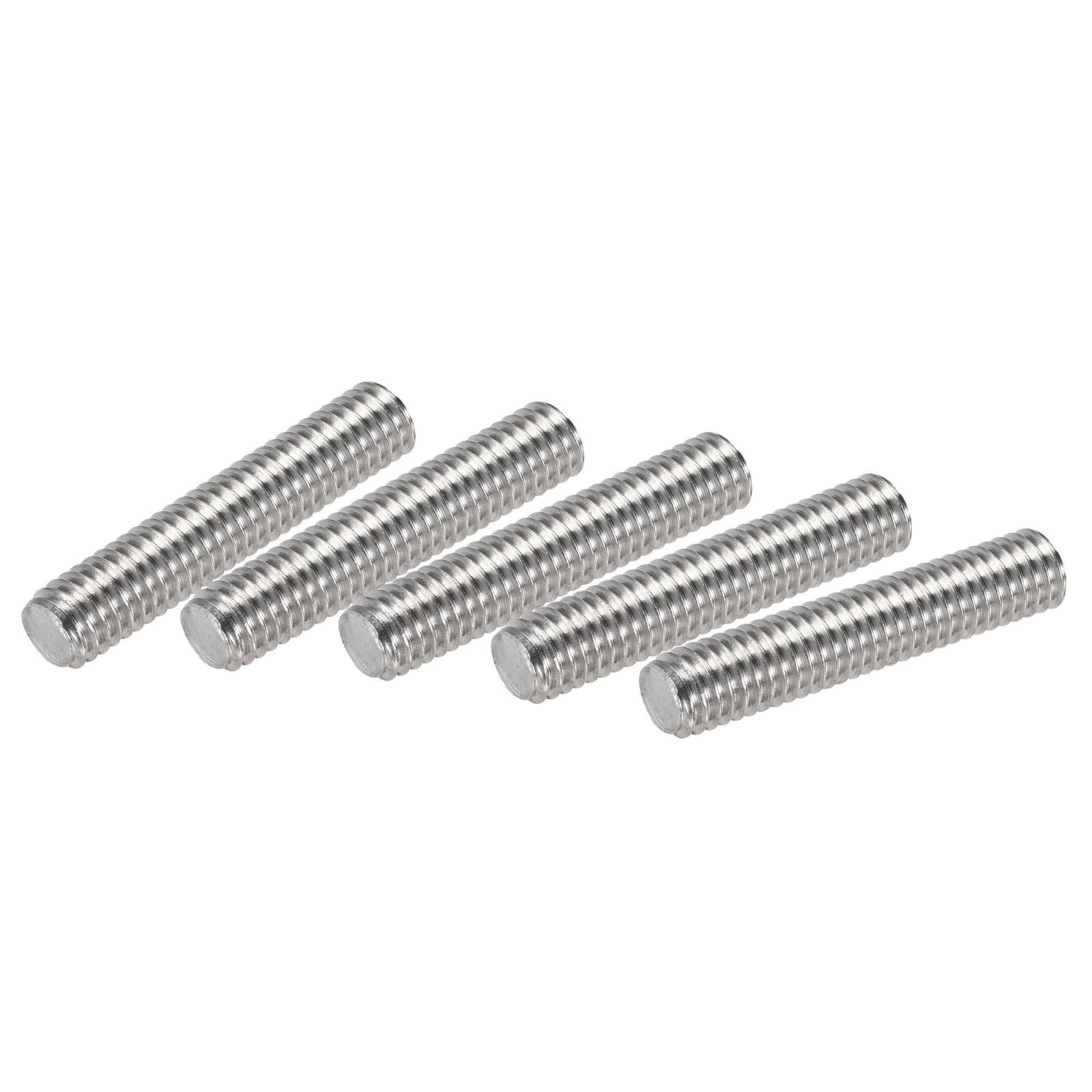 10pcs M6 x 30mm Fully Threaded Rod 304 Stainless Steel Right Hand 1.0mm Pitch