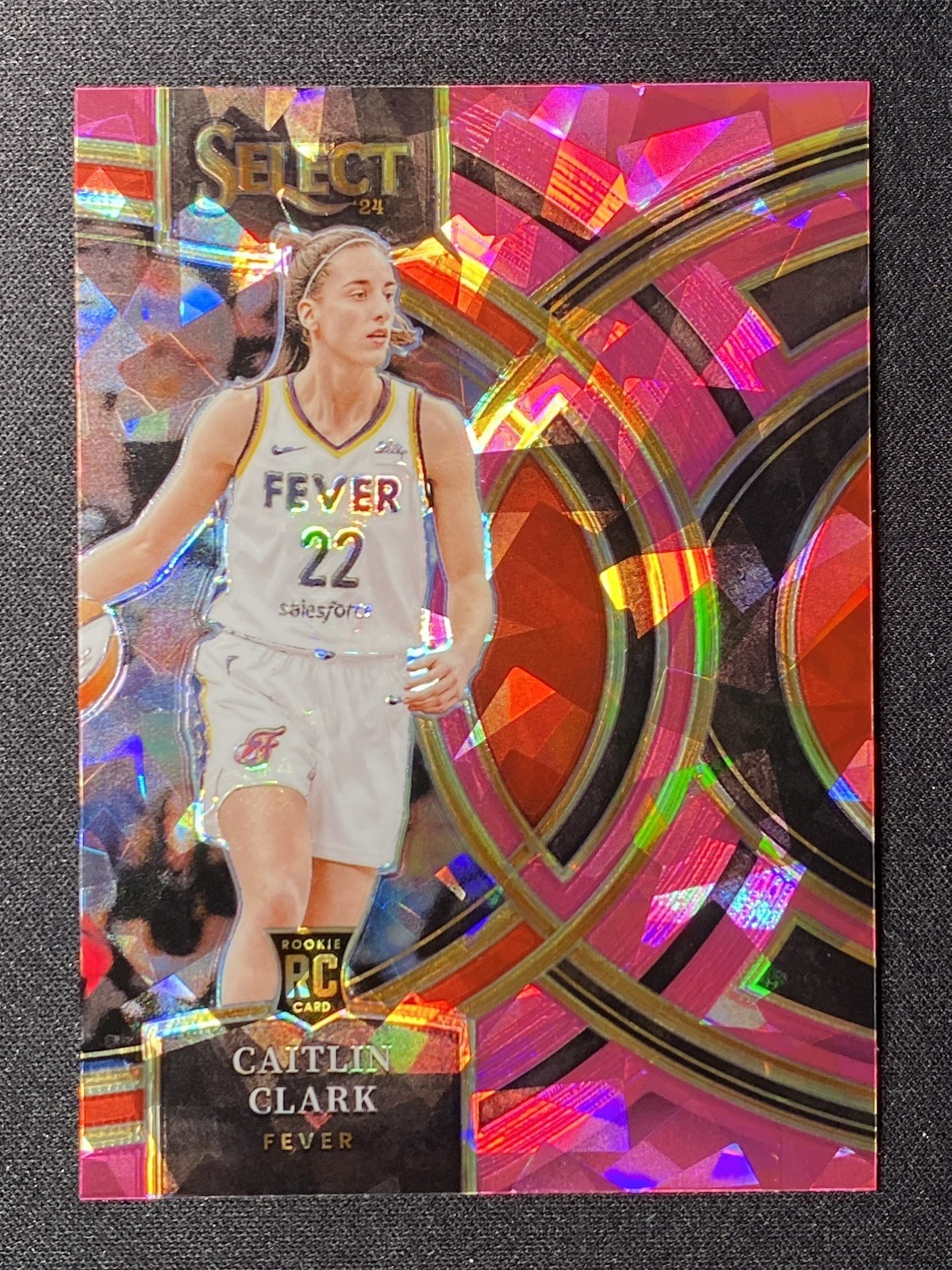 Caitlin Clark 2024 Select WNBA #151 Premier Level Pink Ice Price