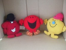 1999 McDonalds Mr Men soft toys, set of 3