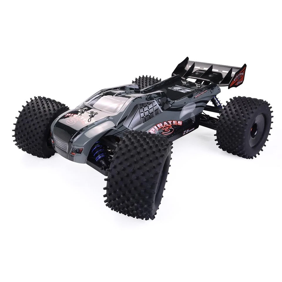 1/8 Drift Electric RC Racing Truck 4WD 80KM/H Truggy 9021 V3 Metal Chassis Steel - Image 2 of 4