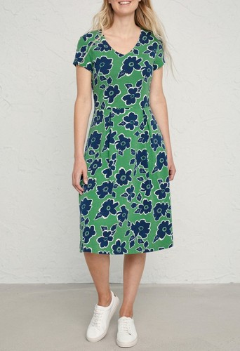 Seasalt Cornwall stretch Kleid- blue Pier View Jersey  34 36 UK8 - Bild 1 von 5