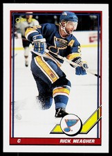 1991-92 O-Pee-Chee Rick Meagher #58 St. Louis Blues