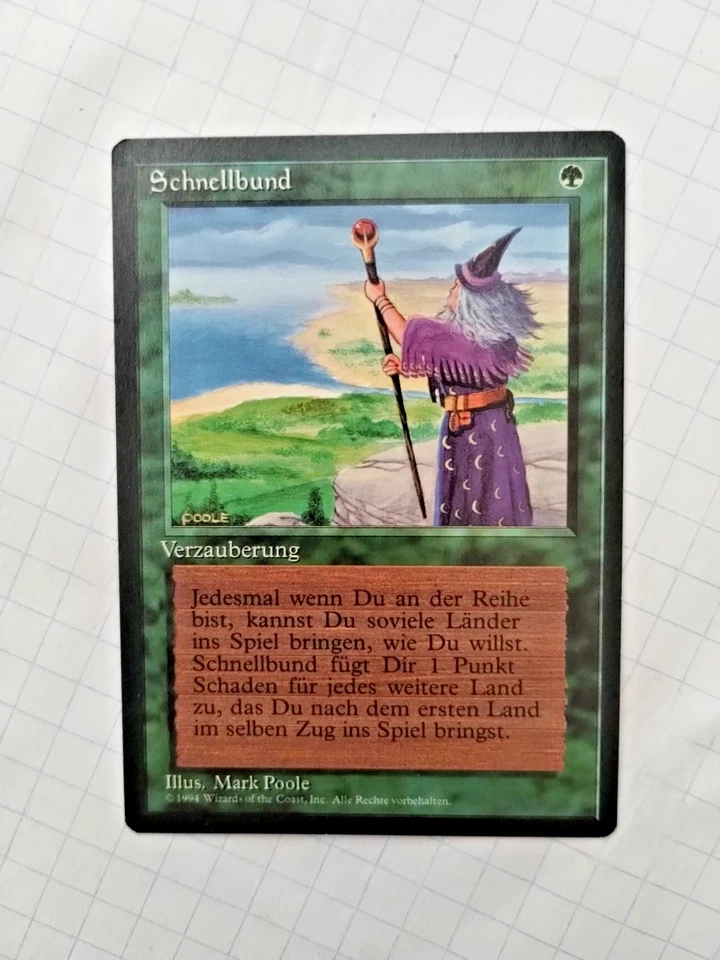 MTG German FBB Fastbond (Schnellbund) Rgular Rare - Bit of Edge Wear - See Pics - Image 2 of 4