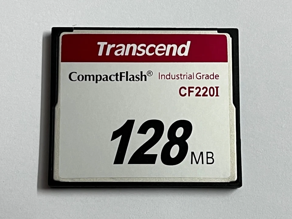 New Transcend TS128MCF220I 128MB Industrial Grade Compact Flash CF Card 220X - Image 2 of 4