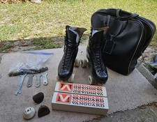 Vintage Riedell Roller Skates With Extra Accessories Read