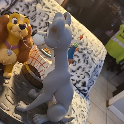 Walt Disney Classic Collection 犬 置物 アニマル Rare Lady and the Tramp -XL Statue-Disney Collection-Artist Costa